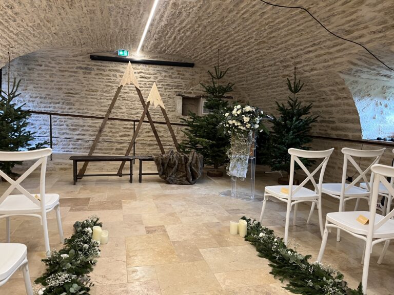 Cérémonie laïque en hiver